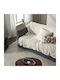 Gofis Home Cinnabar Ριχτάρι Πολυθρόνας Δύο 'Οψεων Fleece 180x180εκ. Cinnabar Ecru 115/05