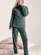 Infiore Winter Women's Pyjama Set Petrol Blue