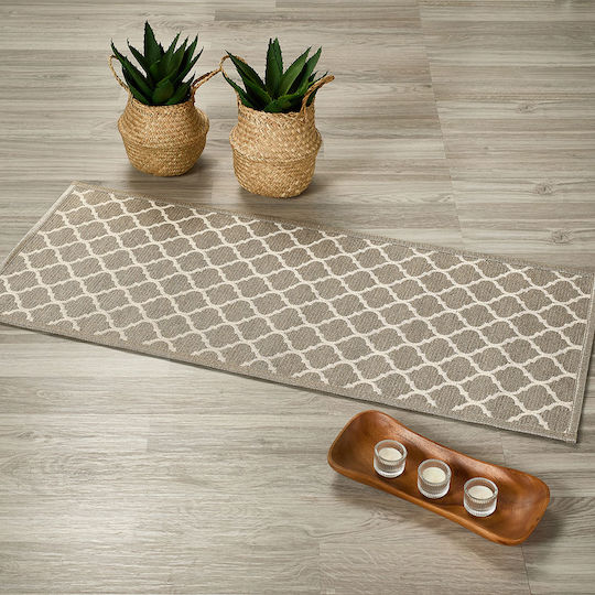 Whitegg Pat55 Χαλί Ορθογώνιο Μπεζ 50x80cm