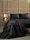 Sunshine Bettlaken Super-Doppel mit Gummiband 160x200+40cm. Omnia Black