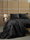 Sunshine Duvet Cover Cotton Satin Queen 220x240 Omnia Black