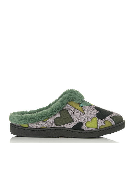Anatomic Women's Winter Slippers with Fur Green