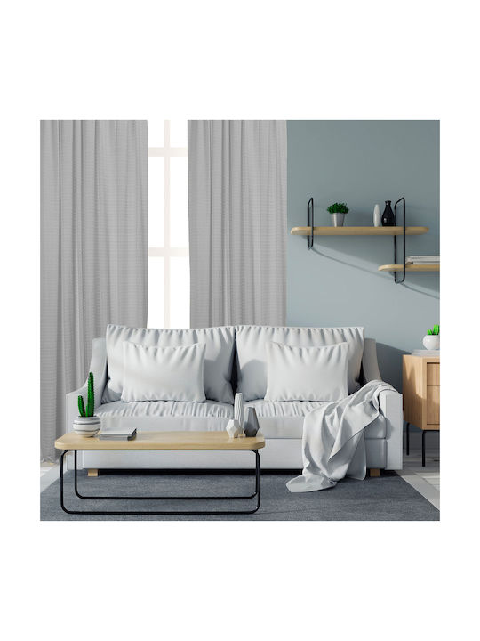 Whitegg Curtain with Pencil Pleat K0214 Gray 27...
