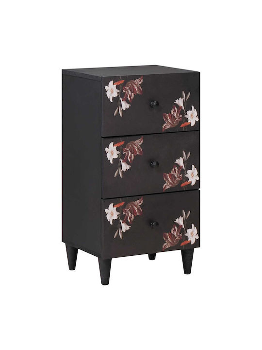 Wooden Chest of Drawers Colorful 40x33.5x75cm