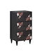 Wooden Chest of Drawers Colorful 40x33.5x75cm