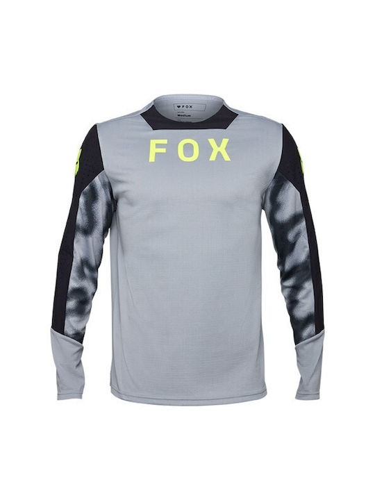 Fox Defend Lange Ärmel Radtrikot Gray