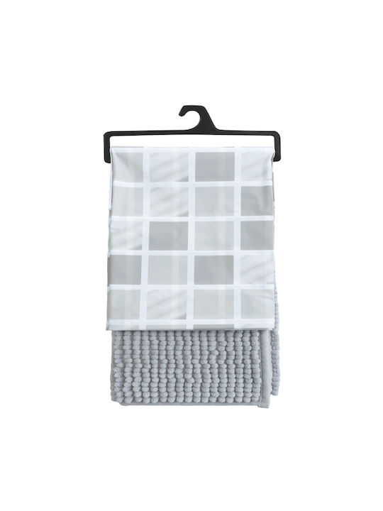 TnS Shower Curtain 180x180cm Grey