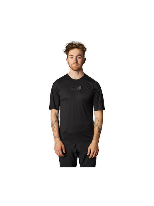 Fox Flexair Short Sleeves Cycling Jersey Black