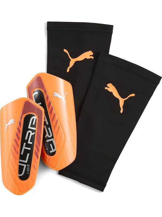 PUMA Ultra Light Sleeve Adults Soccer Shin Protectors Red 030989-05