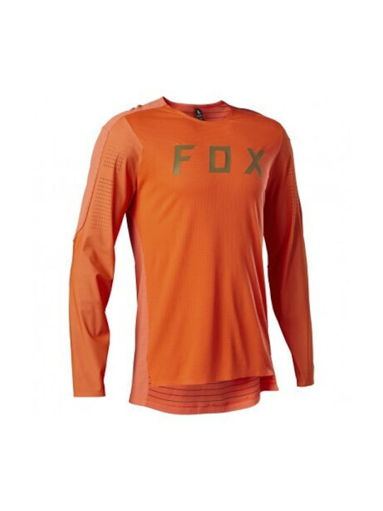 Fox Flexair Lange Ärmel Radtrikot Orange