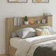 vidaXL Bed Headboard Oak Wooden Beige 160x103.5cm