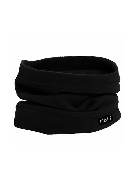 Matt Polartec Sporthalsband Schwarz