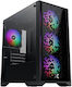 Xigmatek NYX II Gaming Mini Tower Κουτί Υπολογιστή με Πλαϊνό Παράθυρο Μαύρο