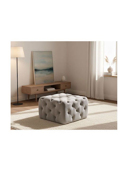 Stool For Living Room Upholstered with Velvet H...