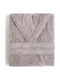 Aigaion Νua Cotton Bademantel mit Kapuze Heather 320gr/m²