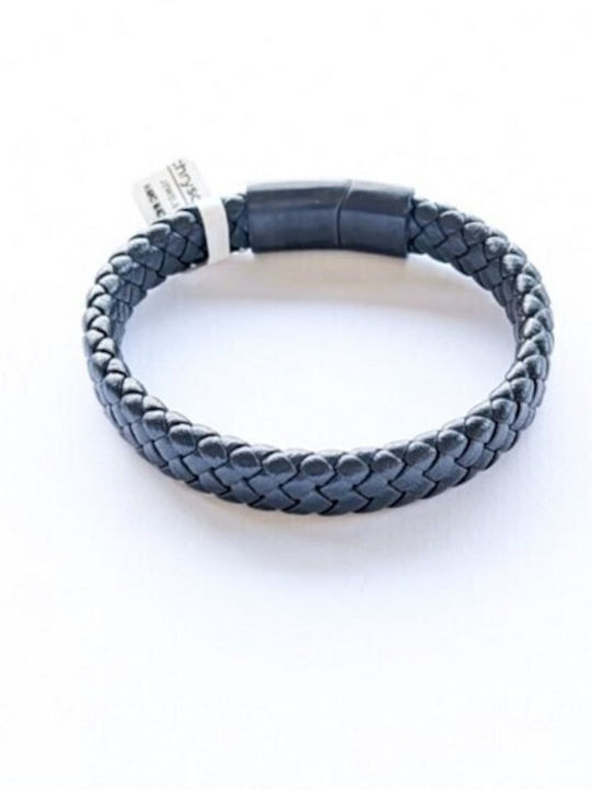 Chrysostomos Men's Leather Bracelet 17cm