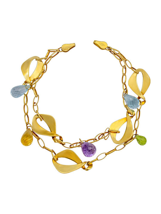 Savvas Design Women's Bracelet made of Gold 18K