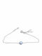Gatsa Women's Bracelet with design Eye made of Silver