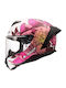 LS2 FF820 Rapid III Poppies II Gloss White/Pink Κράνος Μηχανής Full Face ECE 22.06 1350gr