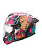 LS2 FF820 Rapid III Cyberg Matt Purple/Cyan Мотоциклетна каска Full Face ECE 22.06 1350гр