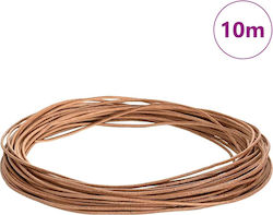 vidaXL Leder Schnürsenkel Braun Ø1 mm x 10 m Leder