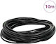Vidaxl Black Leather Rope Ø3 Mm X 10 M Leather