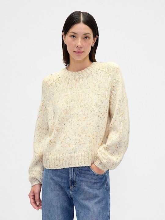 GAP Women's Long Sleeve Crop Sweater Cotton Mul...