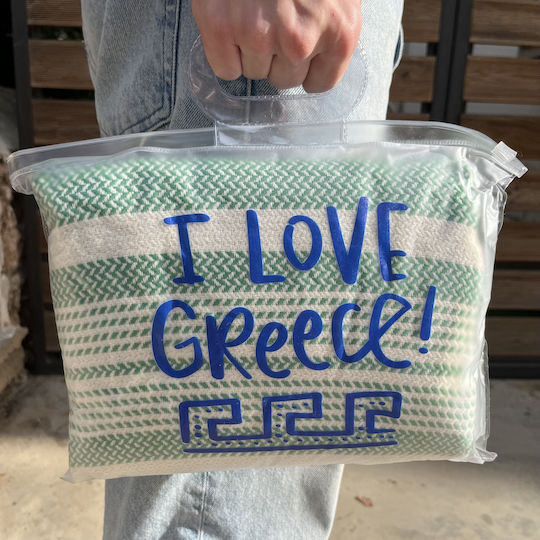 Pestemal Πετσέτα Θαλάσσης Βαμβακερή Πράσινη 180x100εκ.
