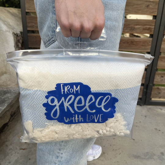 Pestemal Πετσέτα Θαλάσσης Βαμβακερή Μπλε 180x100εκ.