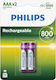 Philips Επαναφορτιζόμενες Μπαταρίες 2τμχ