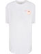 Ladies Damen Oversized T-Shirt White