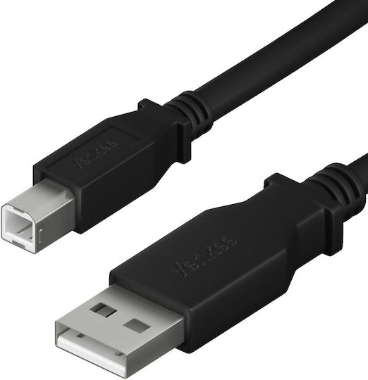 Yenkee USB 2.0 Кабел USB-A мъжки - USB-B мъжки 3м 49783