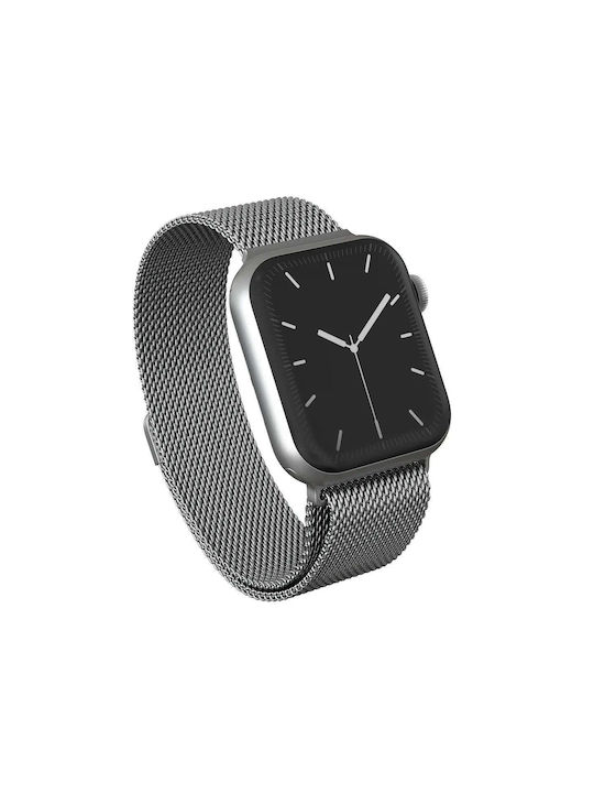 Burga Armband Silber (Apple Watch 4/5/6/7/8/9/10/11, SE, Ultra - Burga) Burga Armband Silber (Apple Watch 4/5/6/7/8/9/10/11, SE, Ultra - Burga)