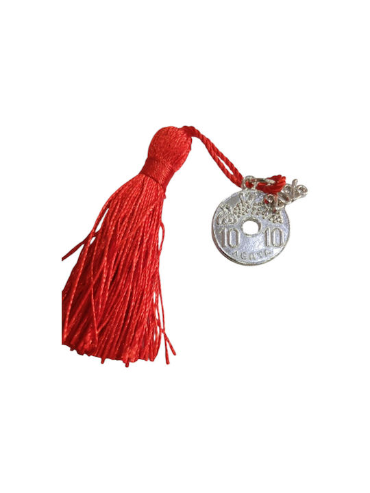 Kalliopi Silver Handmade Hanging Lucky Charm Silver 2026 2x2cm 1pcs