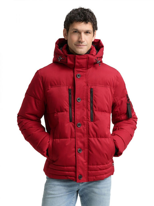Tom Tailor Winter Jacket Puffer Waterproof Red