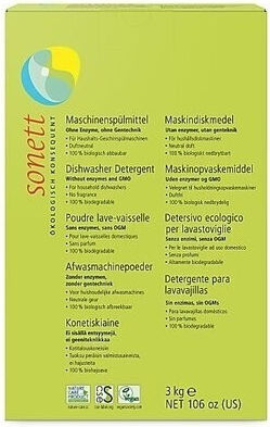 Sonett Επαγγελματική Σκόνη Πλυντηρίου Πιάτων Οικολογική 3kg