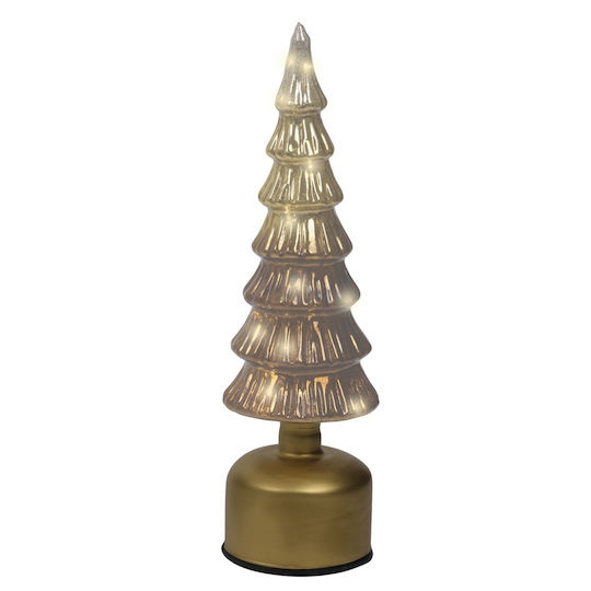 Lumineo Led Glass Antique Micro Flashing Effect Christmas Decorative Tree 10×33cm