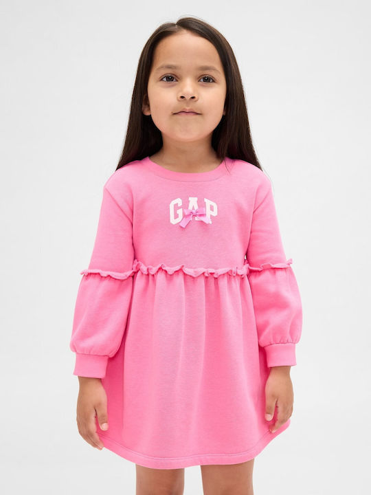 Kinderkleid Mädchenkleider Langärmelig Rosa