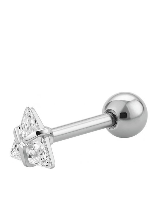 Nire Steel Earrings 0.3mm Silver Transparent
