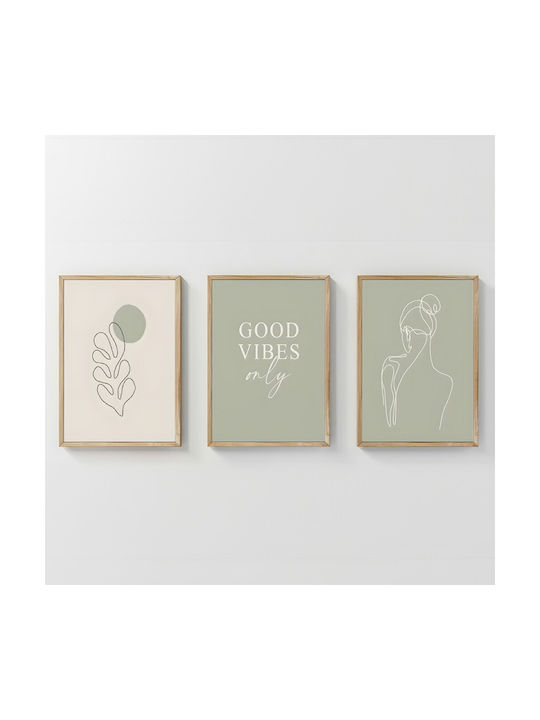 Pakketo Veyra Threefold Painting Oil Painting W...