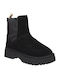 Suede Women's Ankle Boots Black
