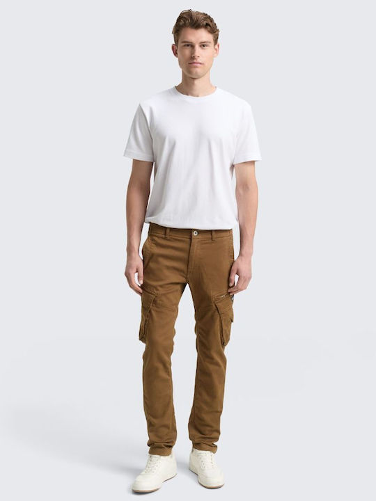 Tom Tailor Trousers Cargo Brown