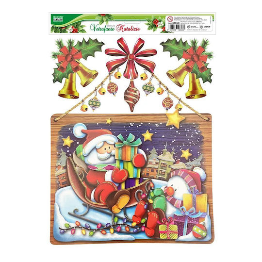Велкро Lebez Christmas Glitter Прозорец 30x37см