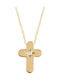 Ekan Gold Kreuz 14K mit Kette