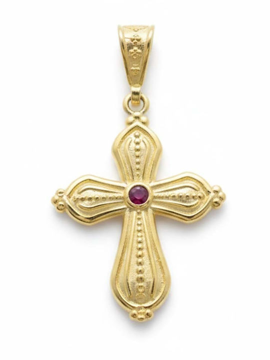 Gatsa Byzantine Cross from Gold Plated Silver