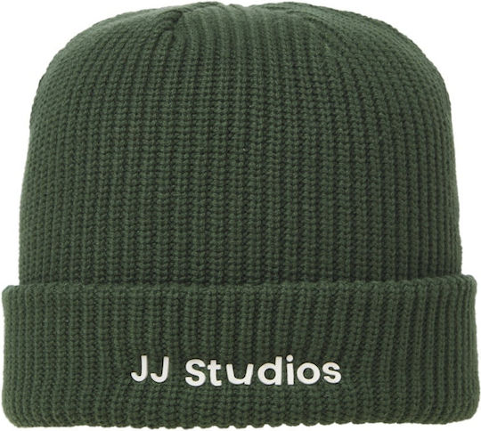 Beanie Unisex Beanie Knitted in Green color
