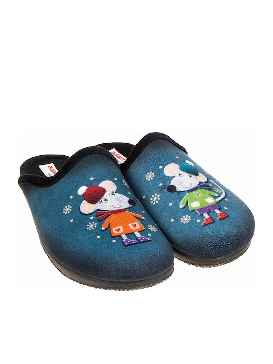 Adam's Shoes Winter Women's Slippers Blue