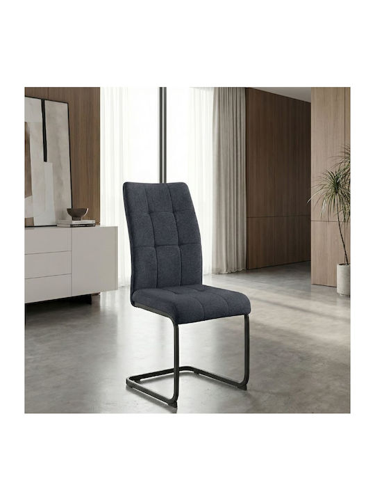 Laura Dining Room Fabric Chair Anthracite - Bla...