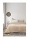 Nima Mossy Κουβέρτα Υπέρδιπλη 220x240εκ. Mossy Beige