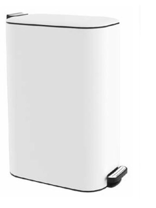 Delta Cleaning Inox Badezimmer Mülleimer 6Es Weiß